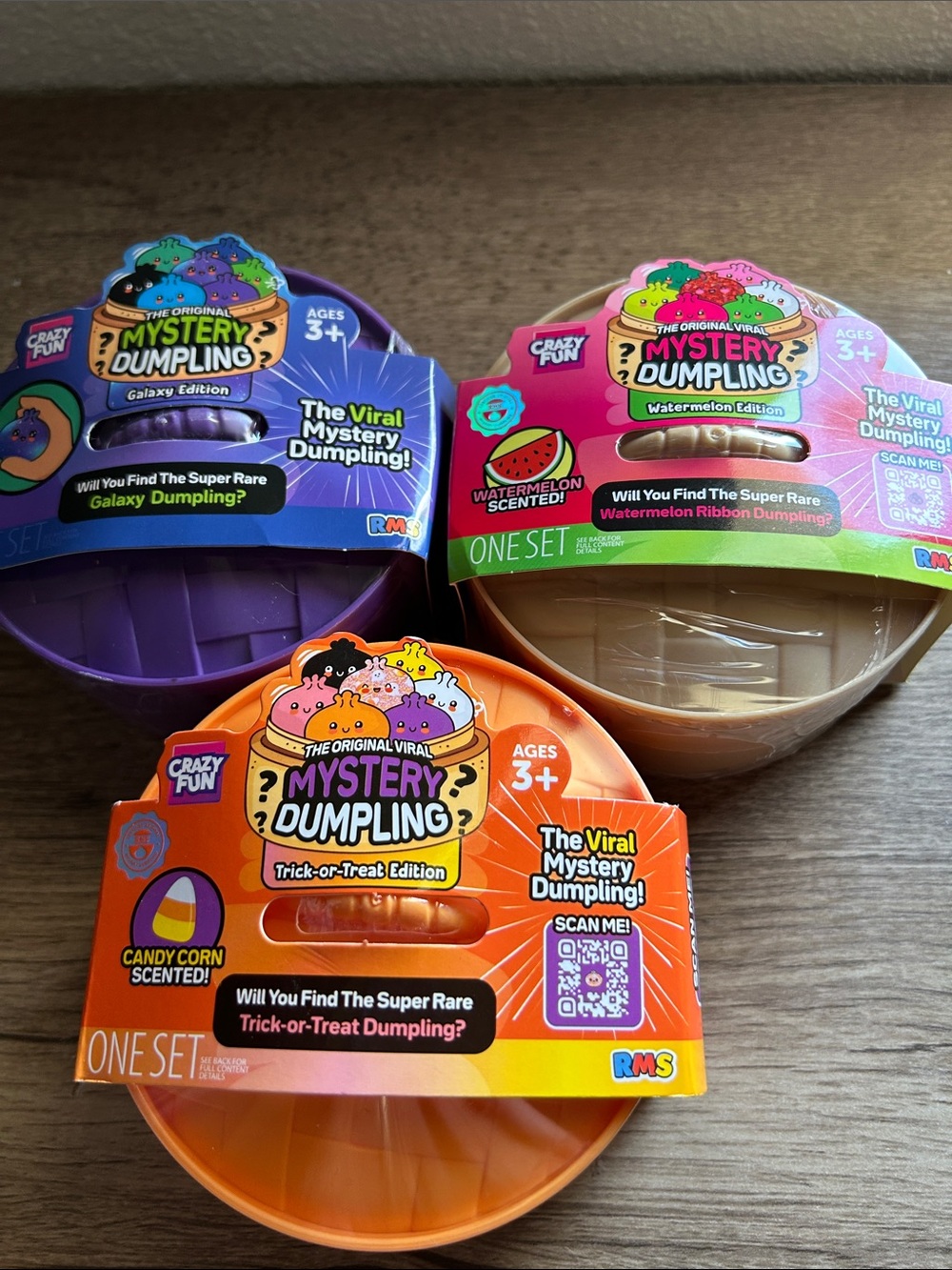The Original Mystery Dumpling Toy bundle set of 3